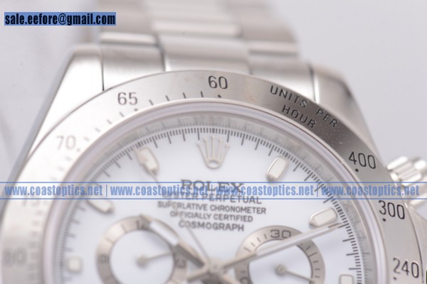Rolex Best Replica Daytona II Watch Steel White 116509/43 ws - Click Image to Close