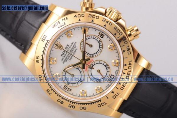 Rolex Cosmograph Daytona Perfect Replica Watch Yellow Gold 116518 ywhd (EF)
