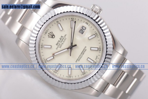 Rolex Datejust II Replica Watch Steel 116334 wio Stick Markers