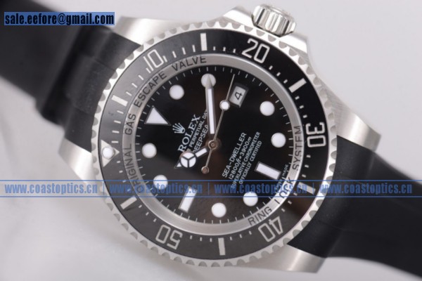 1:1 Rolex Deepsea Sea Dweller Watch Steel 116660 1:1 Replica Black Dial (N00B)