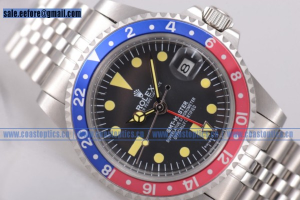 Rolex GMT-Master Vintage Replica Watch Steel 16712 Blue/Red Bezel