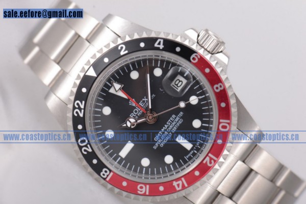 Rolex GMT-Master Vintage Replica Watch Steel 116730LNR Black/Red Bezel