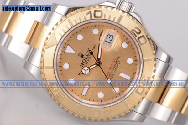 Rolex Yacht-Master 40 Watch Two Tone Perfect Replica 16623 Gold (BP)