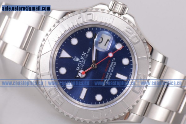 Rolex Perfect Replica Yacht-Master 40 Watch Steel 116622 Blue (BP)