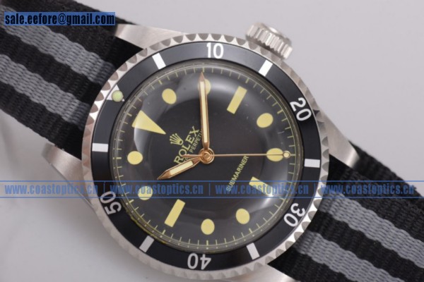 Rolex Replica Submariner Vintage Watch Steel 5516 bg Two Tone Nylon