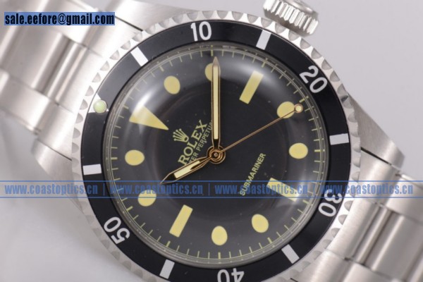 Rolex Submariner Vintage Watch Steel 5516 sk Black Dial Replica