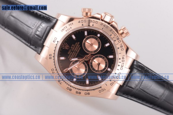 Rolex Cosmograph Daytona Chrono Watch Rose Gold 1:1 Replica 116505-bk (BP)