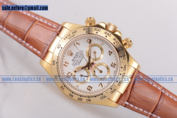 Rolex Daytona Watch Yellow Gold 116518 Best Replica (BP)