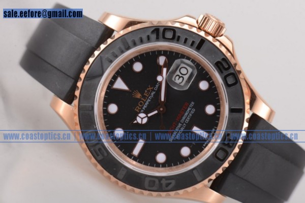Rolex Yacht Master 40 Watch Perfect Replica Rose Gold 116655 (BP)