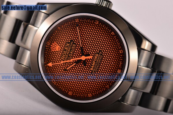 Replica Rolex Milgauss Watch PVD 116401RV org