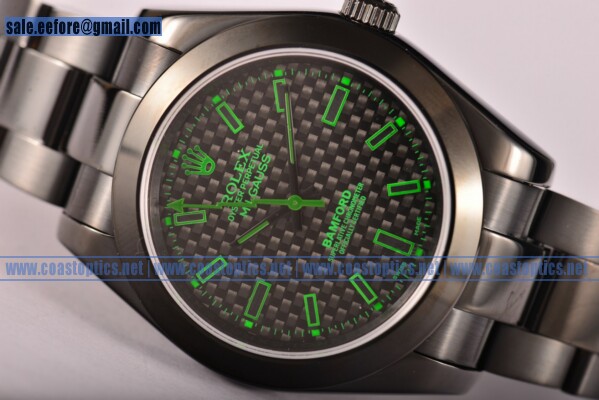 Replica Rolex Milgauss Watch PVD 116401GV gre