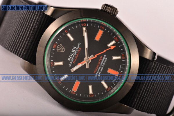 Replica Rolex Milgauss Watch PVD 116400 GV