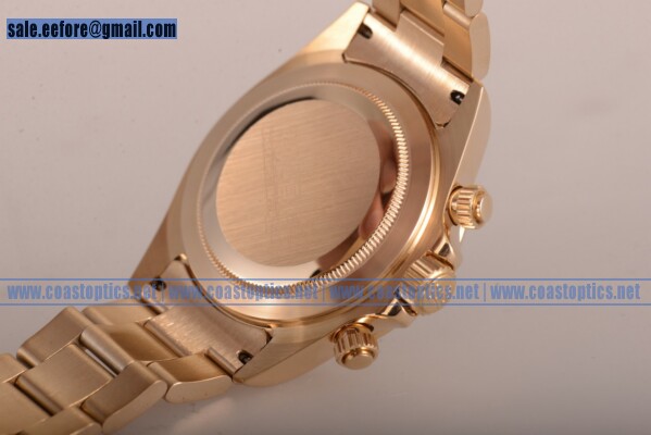 Rolex Replica Daytona Watch Yellow Gold 116528 bks