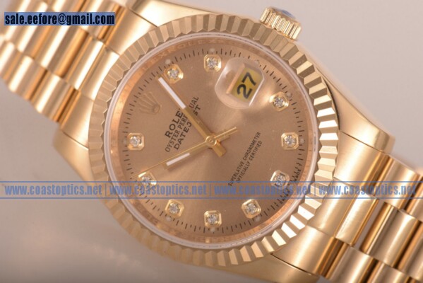 Replica Rolex Datejust Watch Yellow Gold 116238 chdp