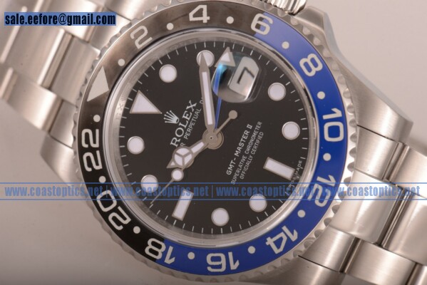 1:1 Replica Rolex GMT Master II Watch Steel 116710BLNR (BP)