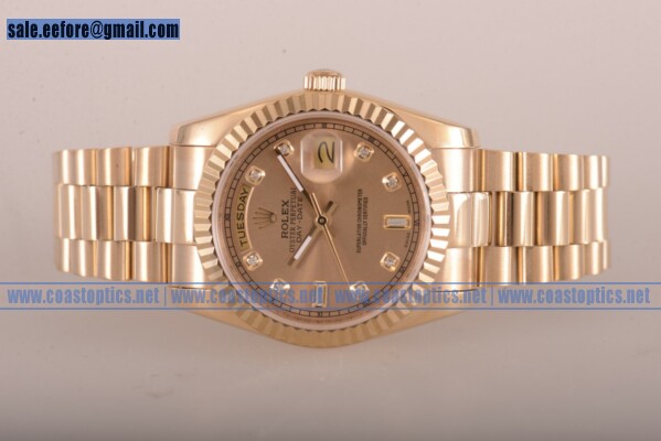 Rolex Day-Date Replica Watch Yellow Gold 118208 chdo
