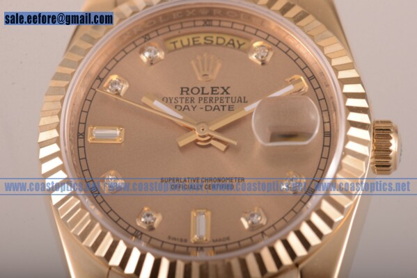 Rolex Day-Date Replica Watch Yellow Gold 118208 chdo