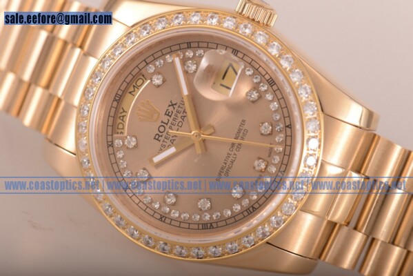 Replica Rolex Day-Date Watch Yellow Gold 118348 chd
