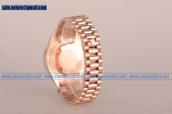 Replica Rolex Day Date II Watch Rose Gold Case 118235D bkmdp (BP) - Click Image to Close