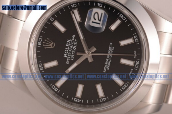 Replica Rolex Datejust II Watch Steel Case 116334 bkio (F22) - Click Image to Close