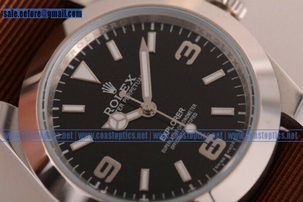 Replica Rolex Explorer Watch Steel 214270 Black NY