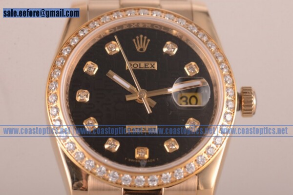 Replica Rolex Datejust 36mm Watch Rose Gold 1116200 ddbr