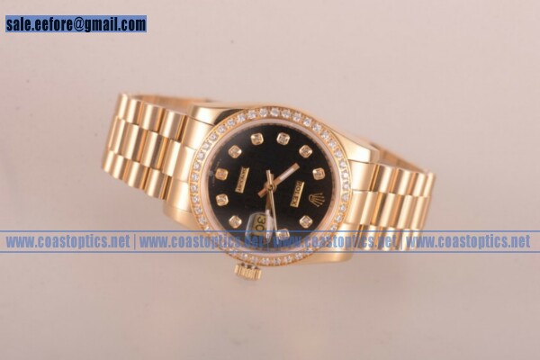 Replica Rolex Datejust 36mm Watch Rose Gold 1116200 ddbr
