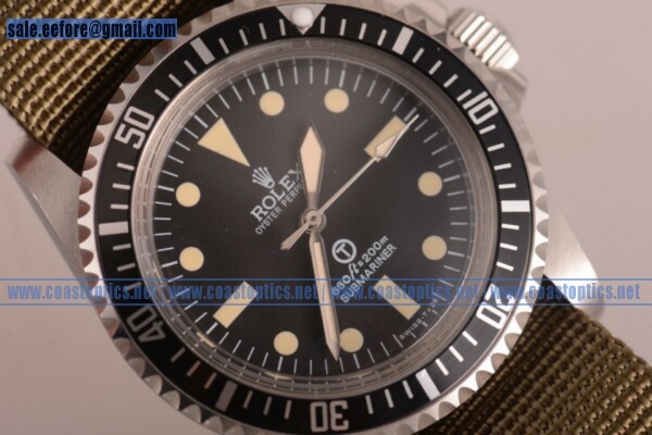 Replica Rolex Submariner Military Watch Steel 5513