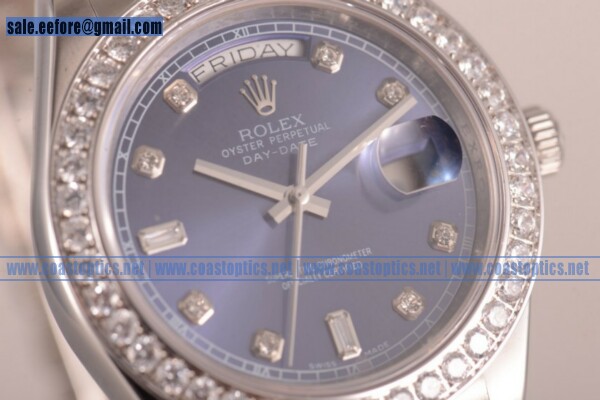 Replica Rolex Day Date II Watch Steel 218349D bldp