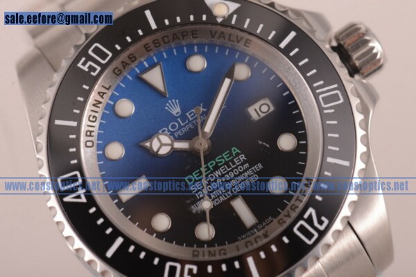 Best Replica Rolex Deepsea Sea-Dweller D-Blue Edition Dive Watch Steel 116660 (BP)