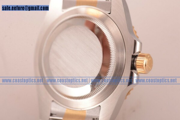 Perfect Replica Rolex Submariner Watch Yellow Gold 116613 bk (BP)