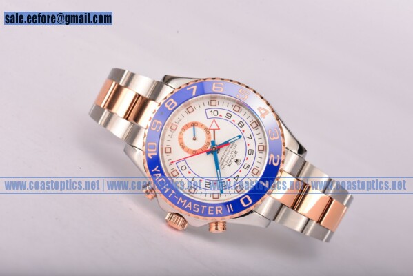 Rolex Yachtmaster II Perfect Replica Chrono Wacth 116681 Two Tone (BP) - Click Image to Close