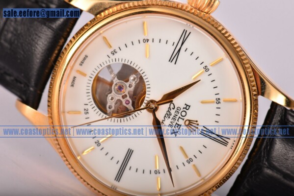 Rolex Cellini Watch Best Replica Yellow Gold 55045