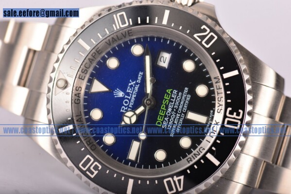 Rolex Deepsea Sea-Dweller D-Blue Edition Dive Watch 1:1 Replica Steel 116660 (NOOB)