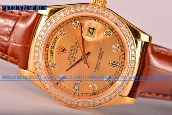 Replica Rolex Day-Date Watch Yellow Gold 118238/39 gddl (BP)