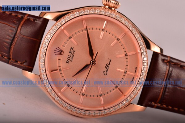 Replica Rolex Cellini Watch Rose Gold 50506 rgd