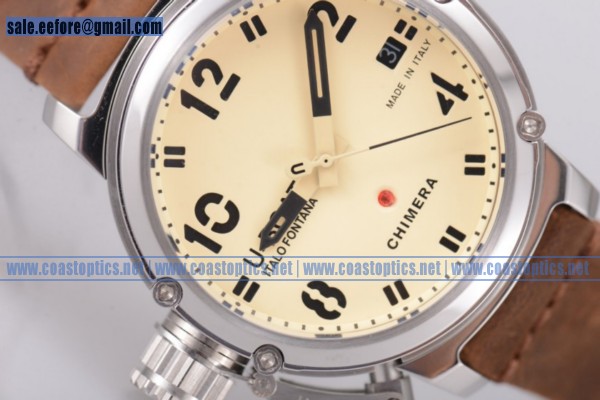 U-Boat Replica Chimera Automatic Watch Steel 7227 Brown Leather