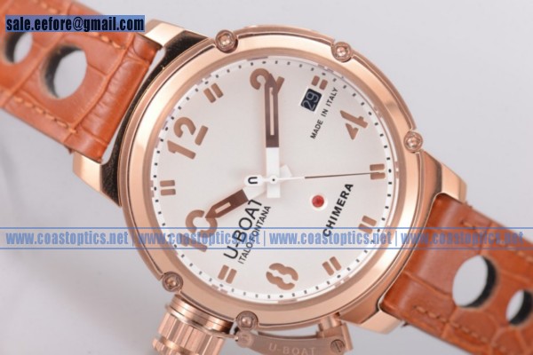 U-Boat Chimera Automatic Watch Rose Gold 7237 Replica White Dial