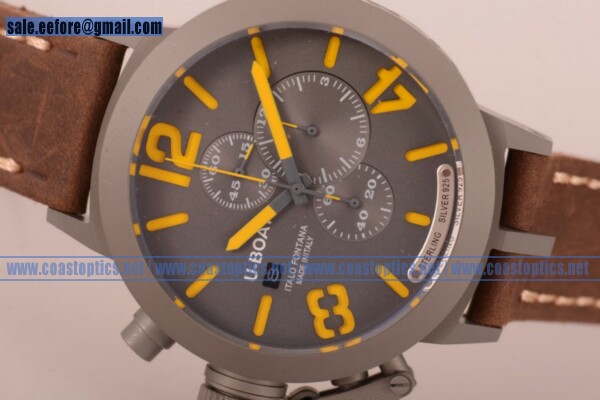 Replica U-Boat Classico Italo Fontana Chrono Watch Steel 7453G