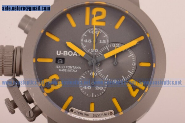 Replica U-Boat Classico Italo Fontana Chrono Watch Steel 7453G - Click Image to Close