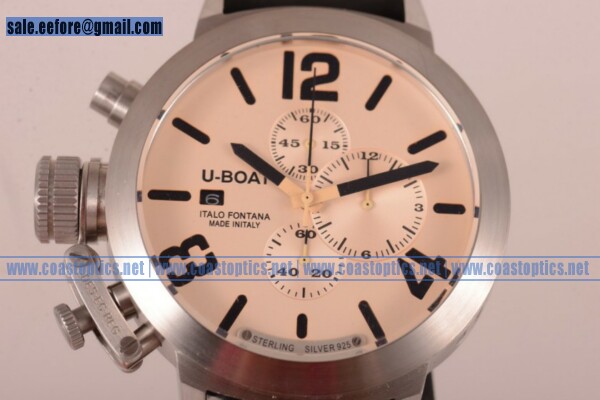 Replica U-Boat Classico Italo Fontana Chrono Watch Steel 7452 - Click Image to Close