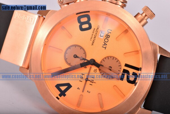 U-Boat Classico Italo Fontana Chrono Replica Watch Rose Gold 5173R