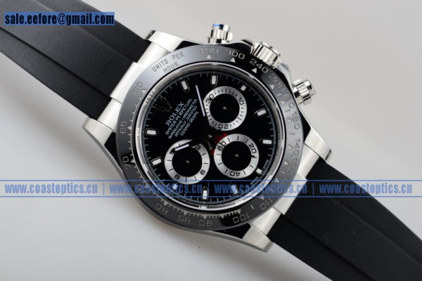 1:1 Rolex Daytona Chrono Watch Steel Ceramic Bezel 116519 blks (EF)
