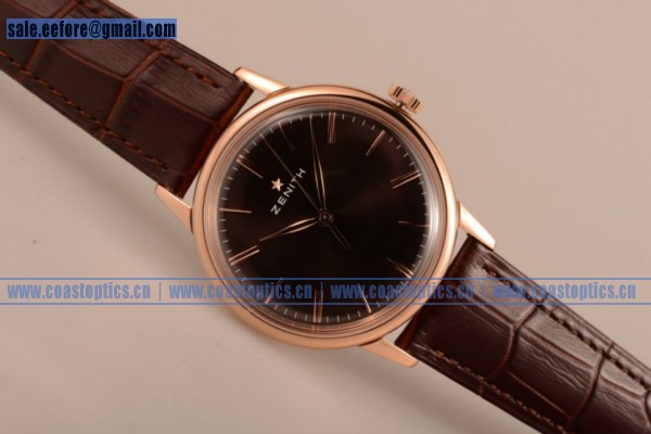 Perfect Replica Zenith Vintage Watch Rose Gold 4734924 (AAAF)