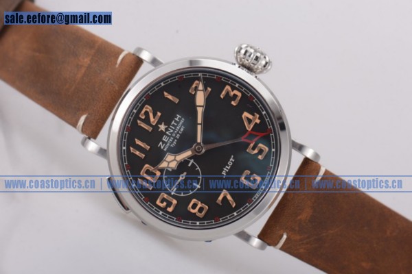 Zenith Pilot Type 20 GMT Watch Best Replica Steel 03.2430.693/21.C724