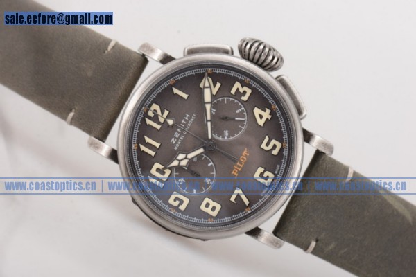 Zenith Heritage Pilot Ton-up Best Replica Chrono Watch Steel 11.2430.4069/21.C773